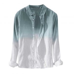 Dyed Gradient Cotton Shirt