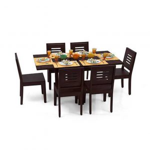 Capra 6 Seat Folding Dining Table Set