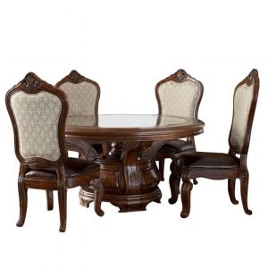 Dinning Table Set with Glass Top